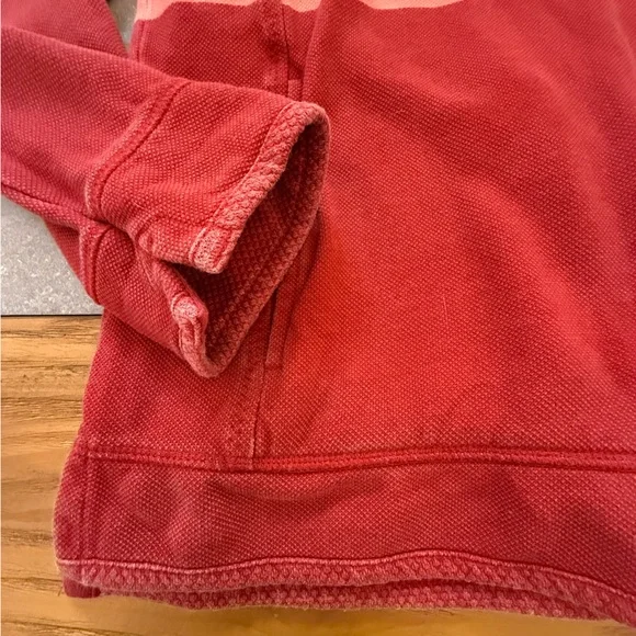 Fat Face The Airlie 1/4 Zip Sweatshirt Coral Pink Colorblock Size 8 - Picture 6 of 15